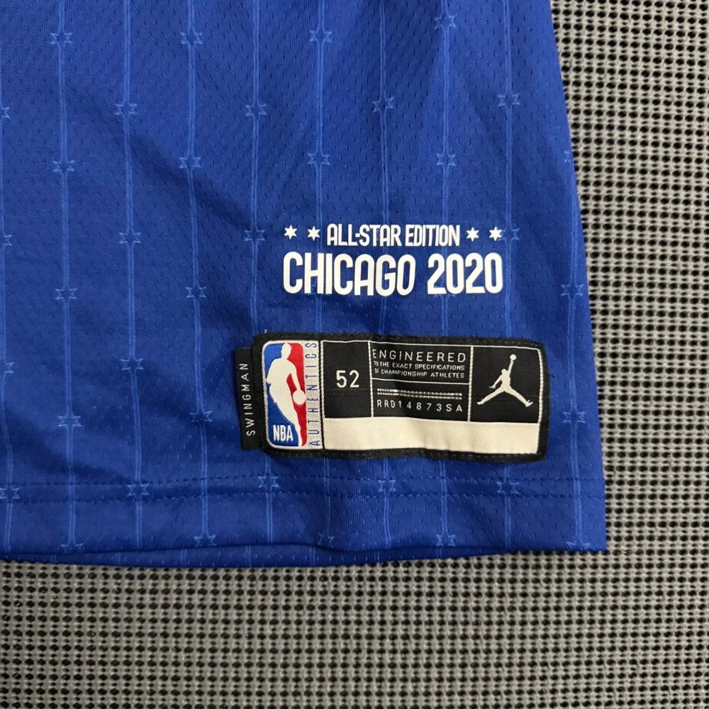 Jordan NBA All-Star 2020 Chicago Ben Simmons Jersey Blue 25 Mens Size 52 XL